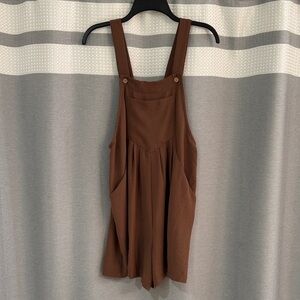 GRECERELLE Brown Bibs Romper